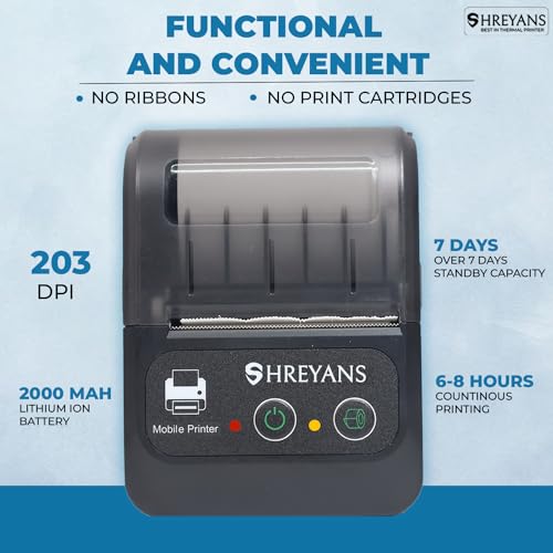 Portable 58mm Thermal Receipt Printer