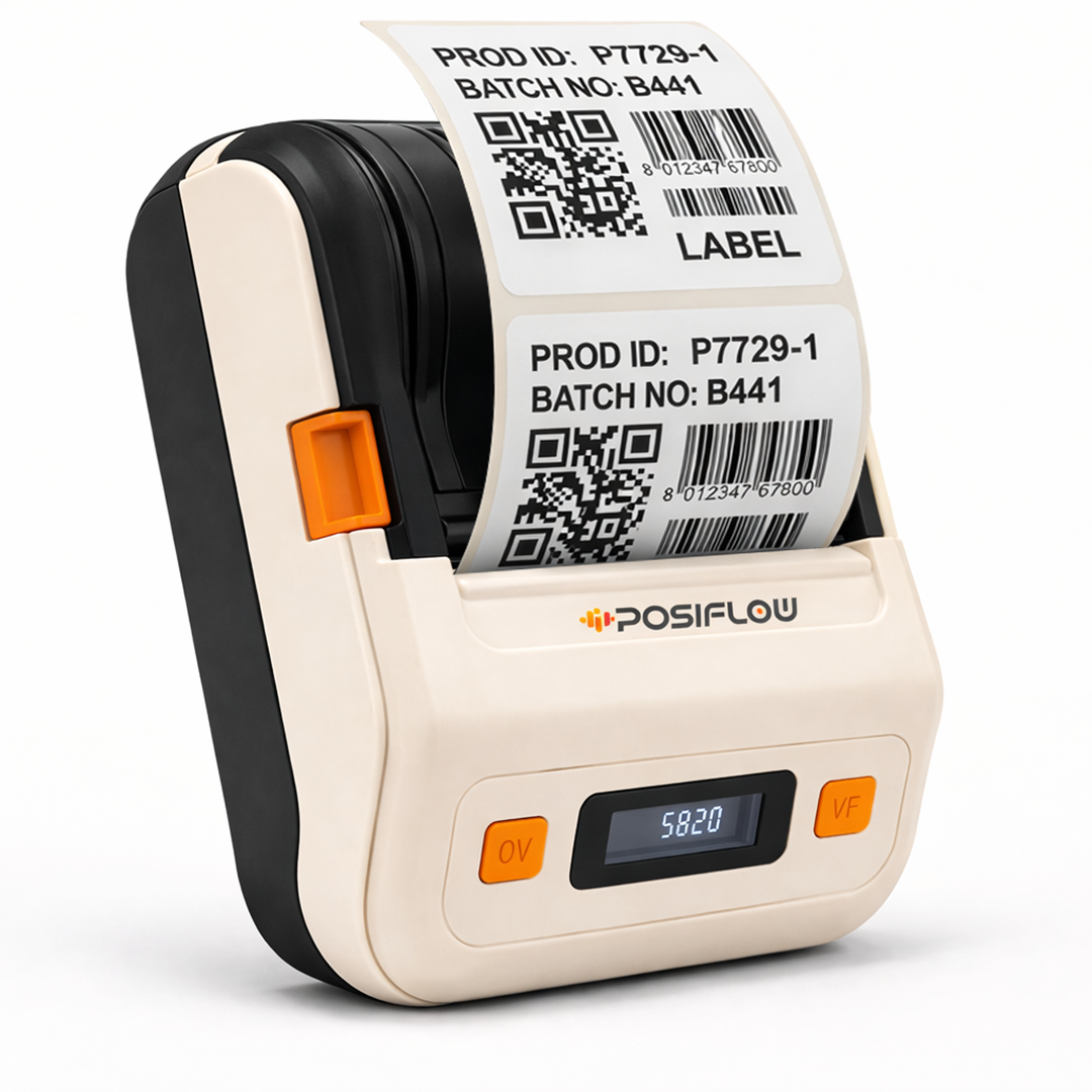 POSIFLOW PSF-20 Inkless Thermal Portable Printer | Barcode & Label Pri ...