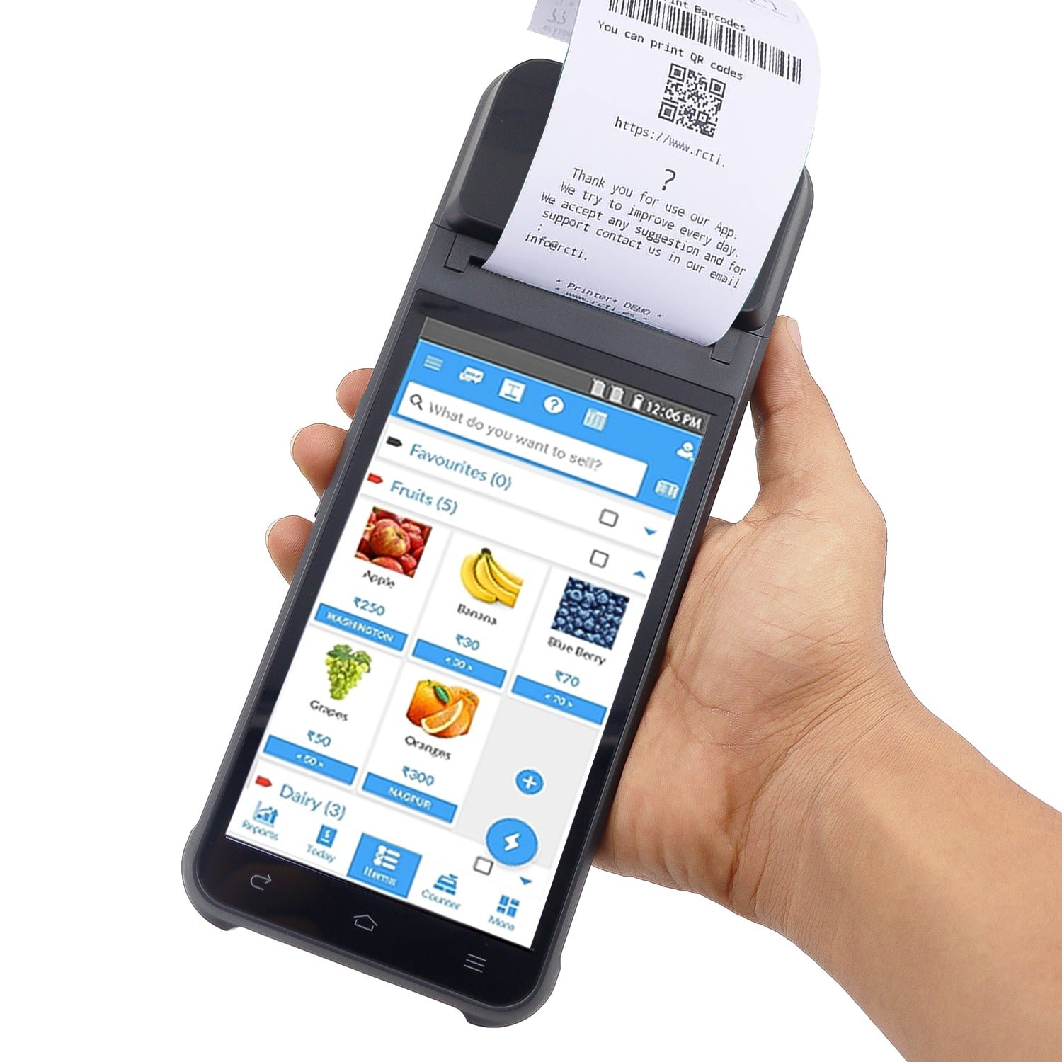 SHREYANS POS Receipt Printer Handheld Android POS Terminal